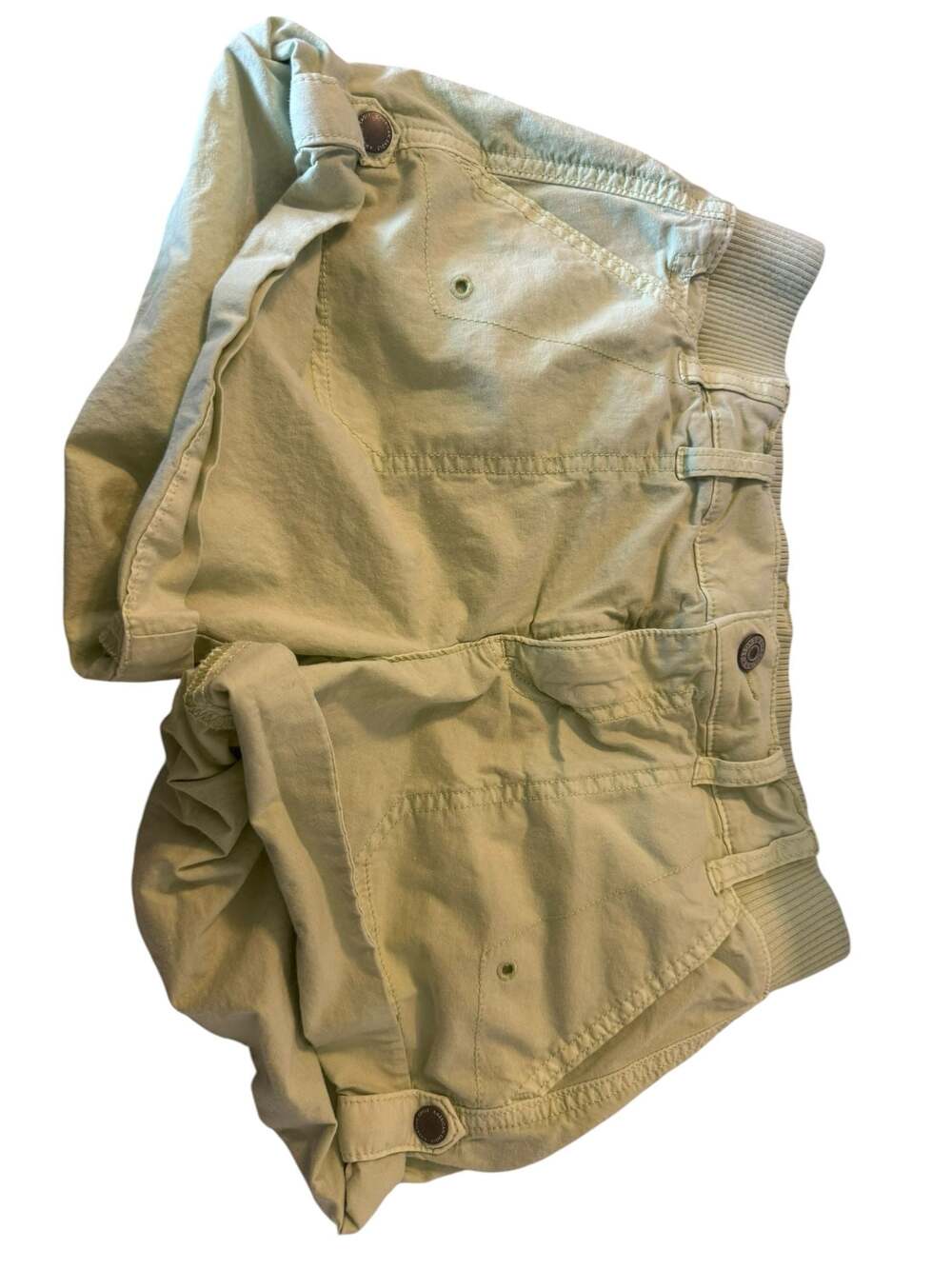 American‎ Eagle Women's Green Cargo Utility Shorts with Elastic Waistband